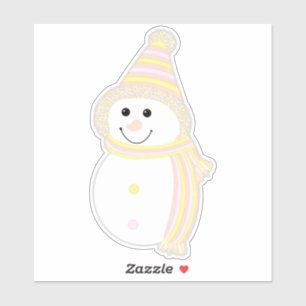 Adesivo Pangender Pride Snowman Sinalizador Snowman