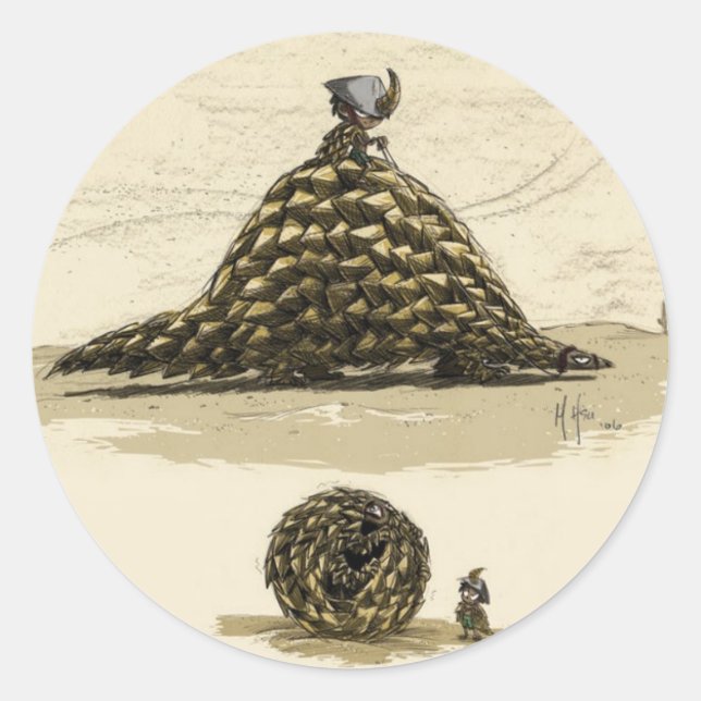 Adesivo Pangolin Warrior (Frente)