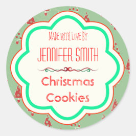 Adesivo Panificação de Natal Feriado Cookies cozidos