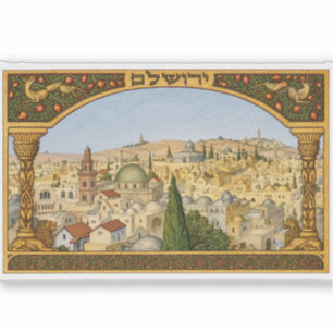 Adesivo Panorama Antigo de Jerusalém