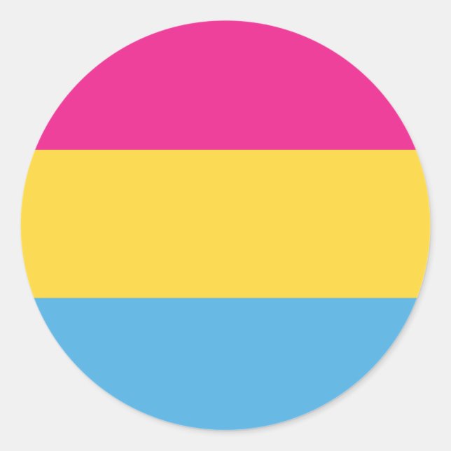 Adesivo Pansexual | Design de Sinalizador de Orgulho | Str (Frente)