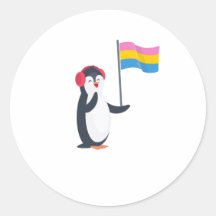 Pansexual Pinguin Pan Pride Mês LGBT