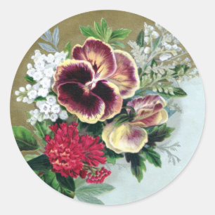 Adesivo Pansy Tussie-Mussie