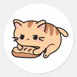 Adesivo Pão amassado de gato