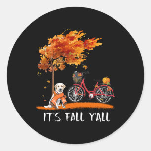 Adesivo Pão Cão  Labrador Retriever É outono