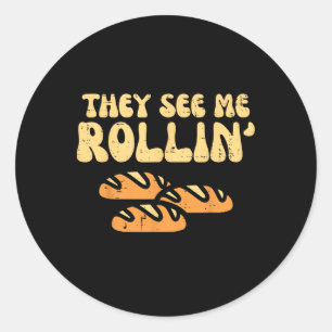 Adesivo Pão De Ação De Graças Eles Me Veem Rollin Divertid