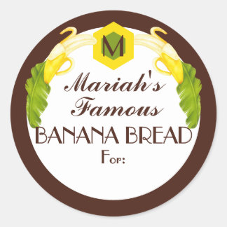 Adesivo Pão de banana e conservas de compota da cozinha