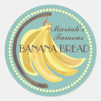 Adesivo Pão de banana e conservas de compota da cozinha