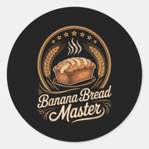 Adesivo Pão de Banana Mestre Padeiro Chef Humor Outono Pan