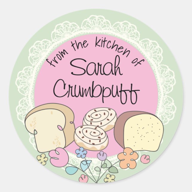 Adesivo Pão de canela da cozinha (Frente)