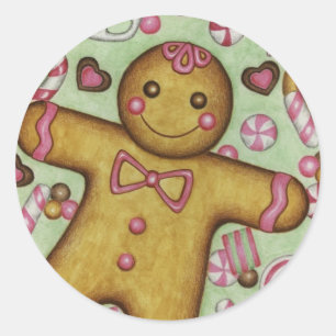 Adesivo Pão-de-espécie BoySticker dos doces do Natal