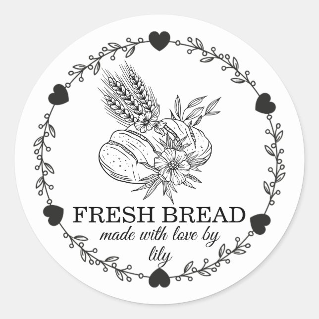 Adesivo Pão de Fermentação Natural (Frente)