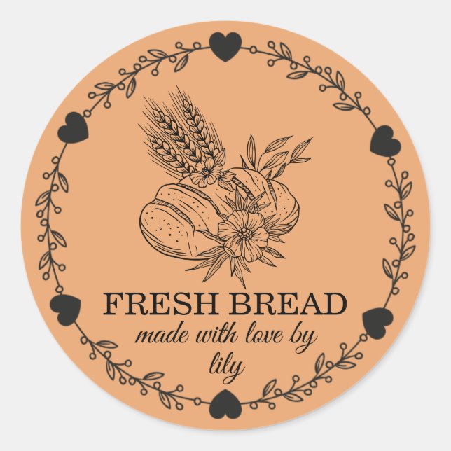 Adesivo Pão de Fermentação Natural (Frente)