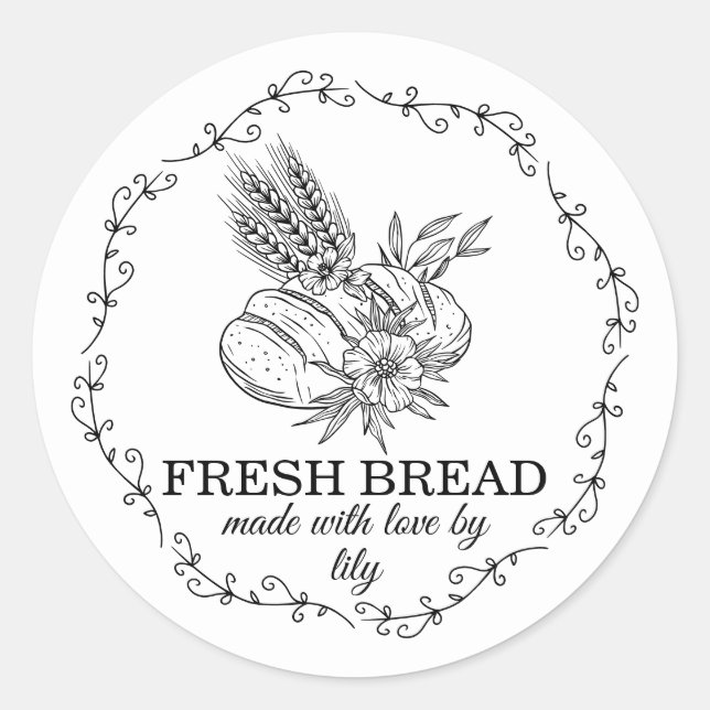 Adesivo Pão de Fermento Natural (Frente)