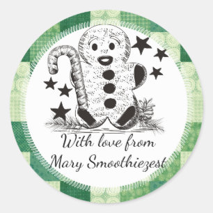 Adesivo Pão-de-gengibre comida de Natal da cozinha