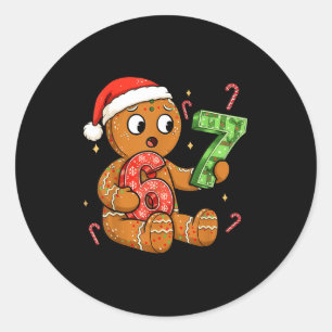 Adesivo Pão de Mel Six Seven 67 Meme 6 7 Natal Engraçado 