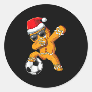 Adesivo Pão de Natal Dabbing Gingerpão Homem Dab Futebol
