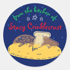 Adesivo Pão de Natal personalizado da cozinha de