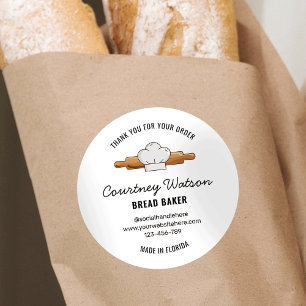 Adesivo Pão De Sorvete - Obrigado Rótulo
