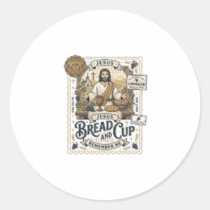 Adesivo Pão E Cálice Jesus Comunhão Fé Cristã Vint