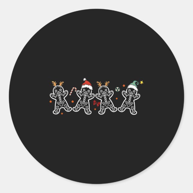 Adesivo Pão-Gengala Esqueleto Radiologia Natal Shir Xray (Frente)