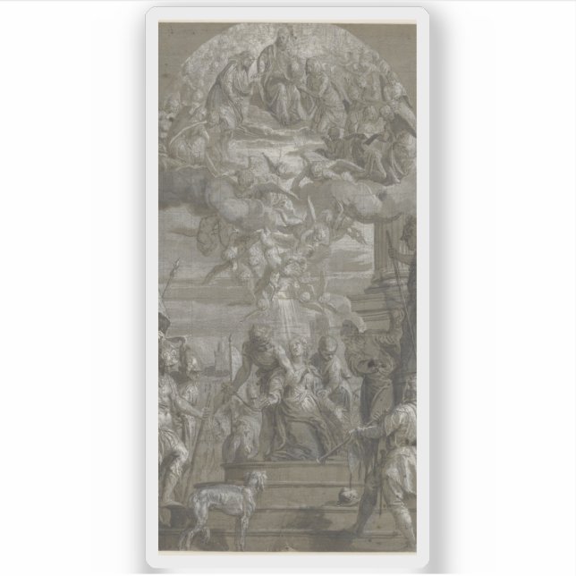 Adesivo Paolo Veronese - O Martírio da Justina Santo (Frente)