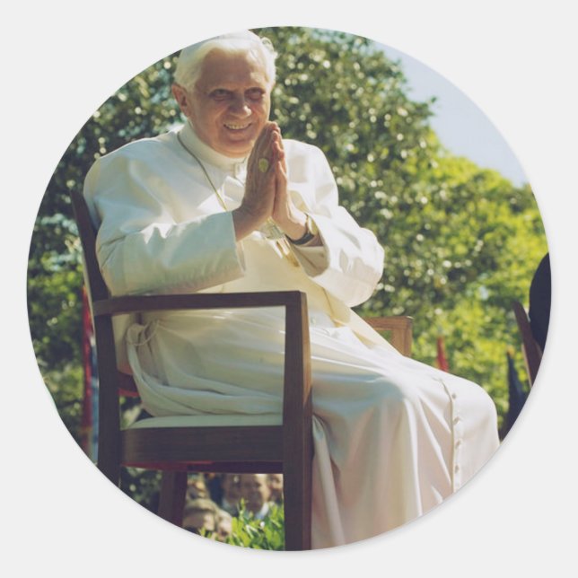 Adesivo Papa alemão Bento (Frente)