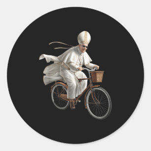 Adesivo Papa andando de bicicleta Igreja Católica Bíblia E