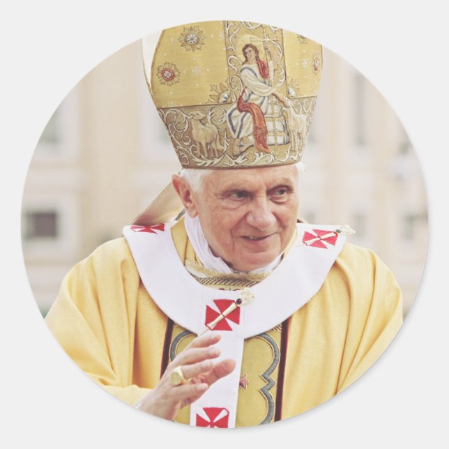 Adesivo Papa Bento XVI (Frente)