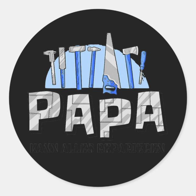 Adesivo Papa Dia de os pais Papa kann alles Repairen (Frente)