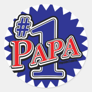Adesivo Papá do número 1