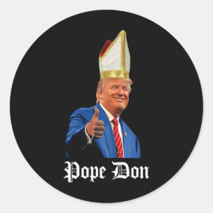 Adesivo Papa Don - Donald Trump Novo Papa Católico