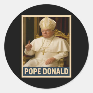 Adesivo Papa Donald Pope Trump Pope Donald Trump Político