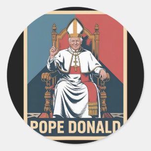 Adesivo Papa Donald Pope Trump Pope Donald Trump Político