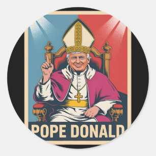 Adesivo Papa Donald Pope Trump Pope Donald Trump Político