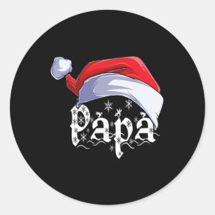 Adesivo Papá Feliz Natal Santa Claus Xmas Matriz Familiar