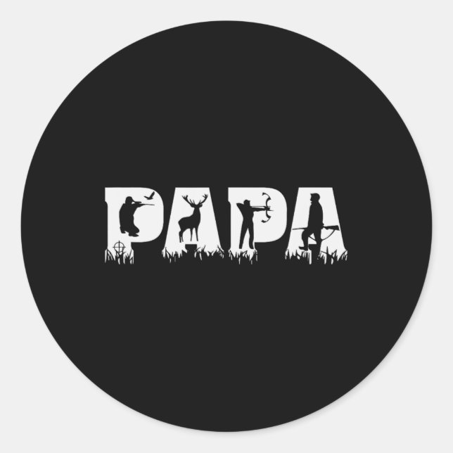 Adesivo Papa Hunter Dia de os pais (Frente)