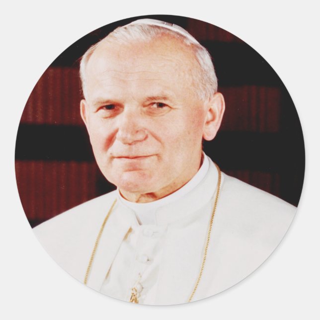 Adesivo Papa João Paulo II (Frente)