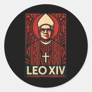 Adesivo Papa Leão Xiv - Design Cristão Catão-Gráfico Negri