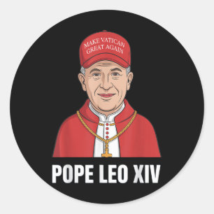 Adesivo Papa Leão Xiv, engraçado, faz Excelente Vaticano d
