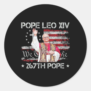 Adesivo Papa Leão Xiv - Papa Deus abençoe Leo Xiv 267º Pap