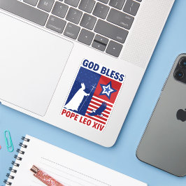 Adesivo Papa Leão XIV, Primeiro Papa Histórico Americano