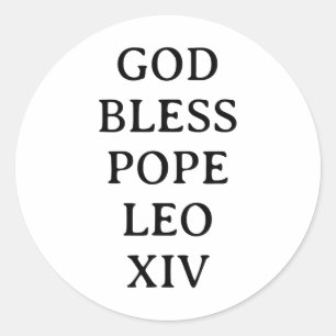 Adesivo Papa Leo Xiv 3