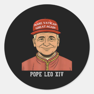 Adesivo Papa Leo Xiv Faça Excelente Vaticano Novamente Cri