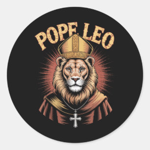 Adesivo Papa Leo Xiv Novo Papa Americano
