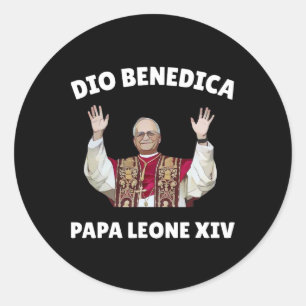 Adesivo Papa Leo Xiv - Papa Deus abençoe Leo Xiv