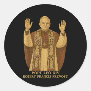 Adesivo Papa Leo Xiv Robert Francis Prevenir Papa 2025
