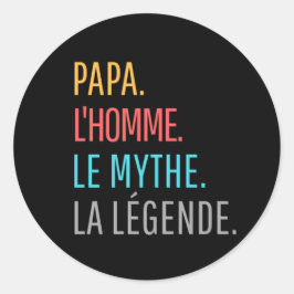 Adesivo Papa l'Homme le Mythe la Légende