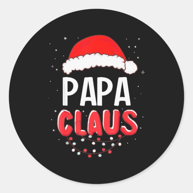 Adesivo Papa Santa Claus Christmas Matching Costume  (Frente)
