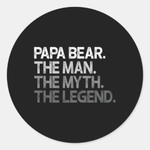 Adesivo Papa Urso Para Pais Pais A Lenda Do Mito